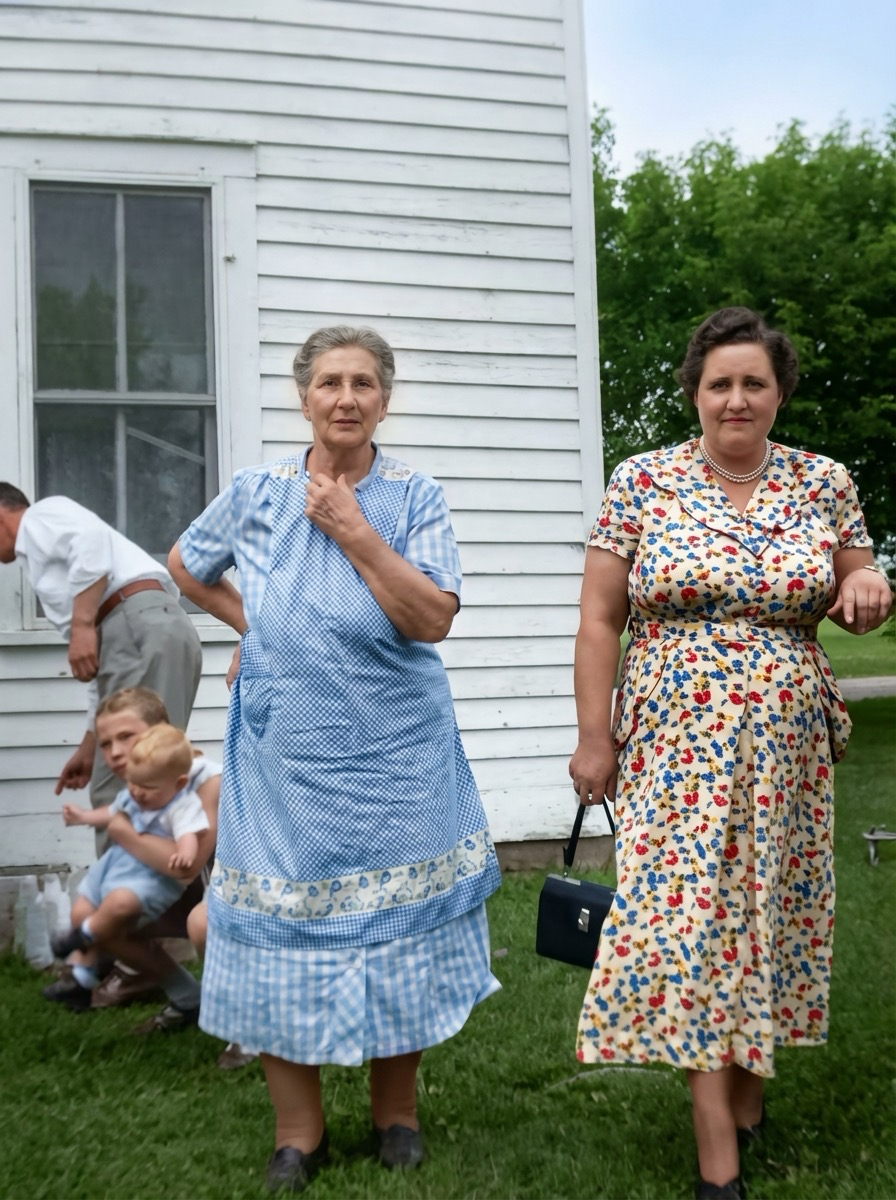 Family photo color restoration - After restoration